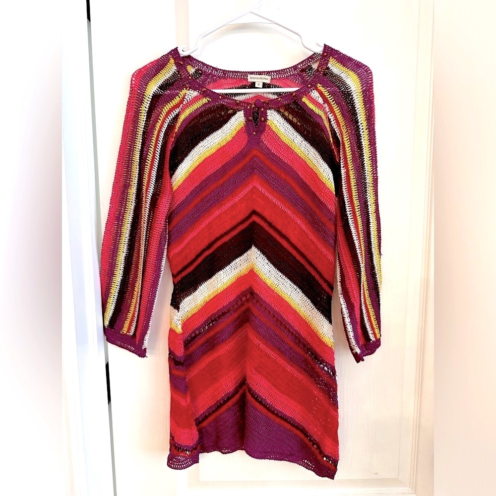 Boston Proper S swim cover up
Colorful Knit Dress
Crochet beach Aloha $ 100